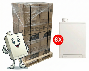 6x Intergas Kombi Kompakt HRE 24/18 CW3 2x80mm 043357 | CVketel.nl 