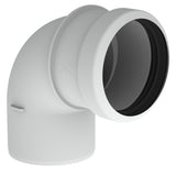Burgerhout Safe-PP rookgas bocht 80mm 90° kopen? | CVketel.nl 