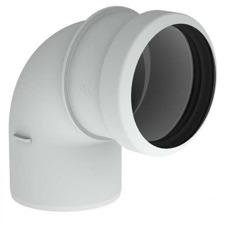 Burgerhout Safe-PP rookgas bocht 80mm 90° kopen? | CVketel.nl