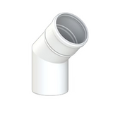 CoxDENS® Rookgasbocht 45°  PP 100 mm | CVketel.nl