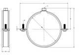 DYKA Universele Rioleringsbeugel 40mm  Maatvoering beugel | CVketel.nl