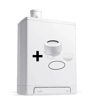 Intergas Kombi Kompakt HRE 28/24 6,9 - 22,8 kW CW4 60/100mm 043447 | CVketel.nl